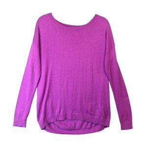 Gap Sweater Women Size Small Long Sleeve Wool Blend Magenta EUC